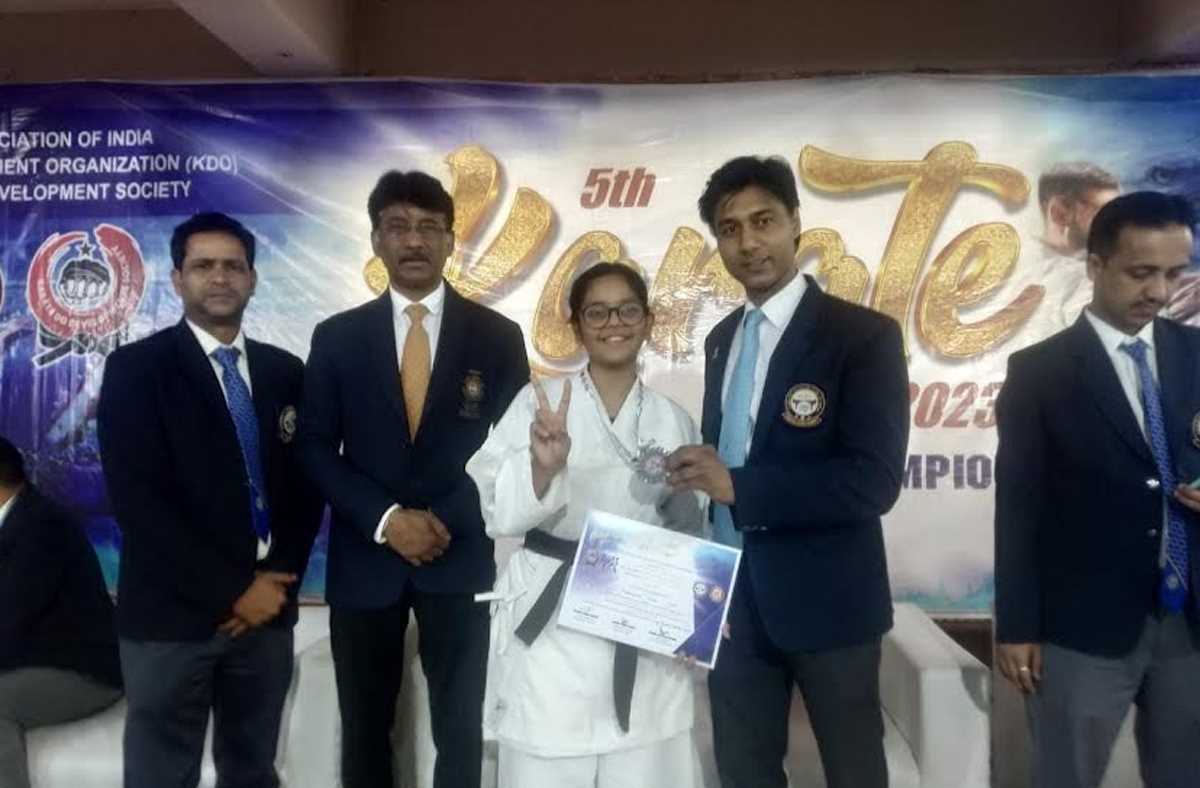 ग्वालियर की कनिष्का तोमर ने हरिद्वार में आयोजित कराते चैंपियनशिप में जीता गोल्ड